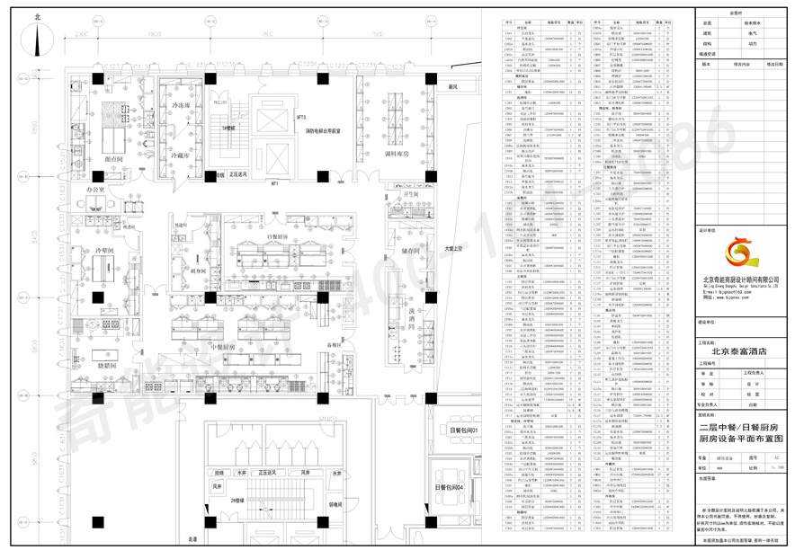 餐飲廚房設計平面圖