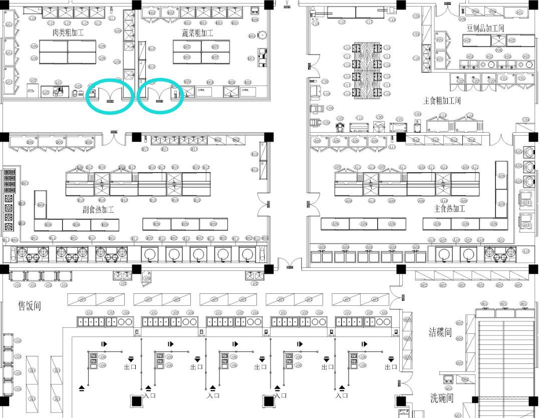 食堂廚房設(shè)計之后廚運(yùn)營流線設(shè)計說明1