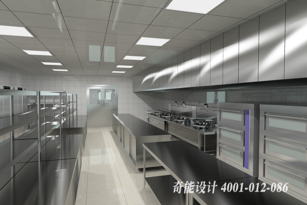 酒店3d廚房設計