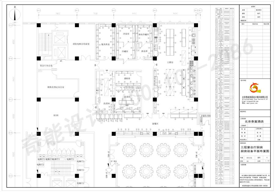 大型酒店廚房設計圖
